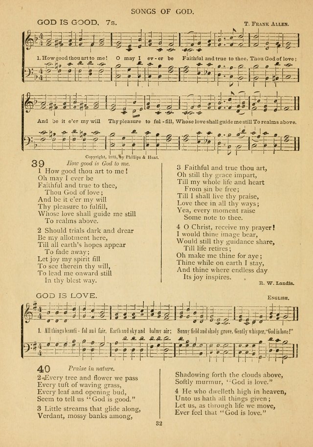 The Epworth Hymnal: containing standard hymns of the Church, songs for the Sunday-School, songs for social services, songs for the home circle, songs for special occasions page 37