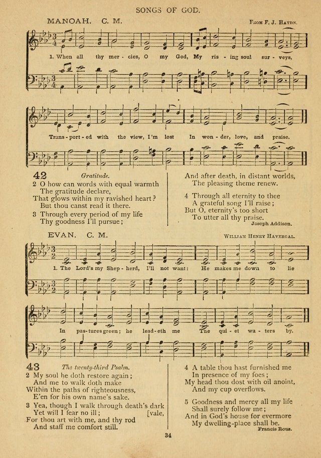 The Epworth Hymnal: containing standard hymns of the Church, songs for the Sunday-School, songs for social services, songs for the home circle, songs for special occasions page 39