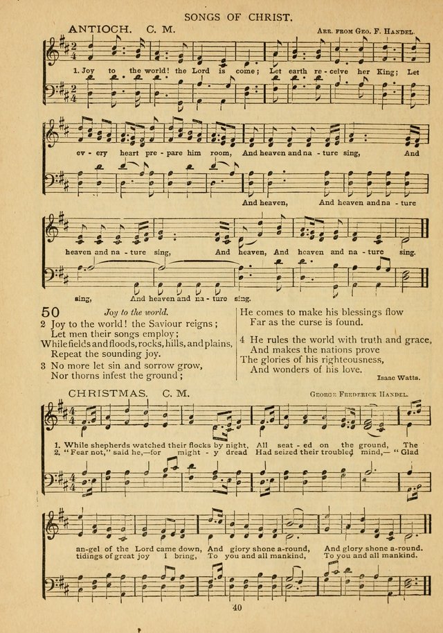 The Epworth Hymnal: containing standard hymns of the Church, songs for the Sunday-School, songs for social services, songs for the home circle, songs for special occasions page 45