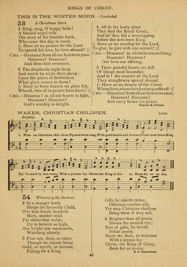 The Epworth Hymnal: containing standard hymns of the Church, songs for the Sunday-School, songs for social services, songs for the home circle, songs for special occasions page 48