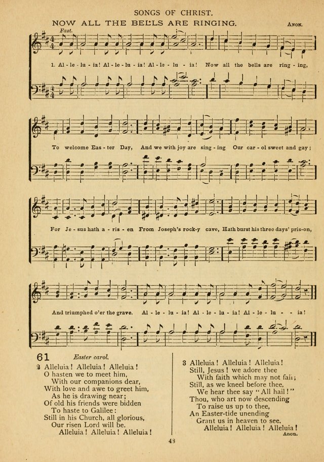 The Epworth Hymnal: containing standard hymns of the Church, songs for the Sunday-School, songs for social services, songs for the home circle, songs for special occasions page 53