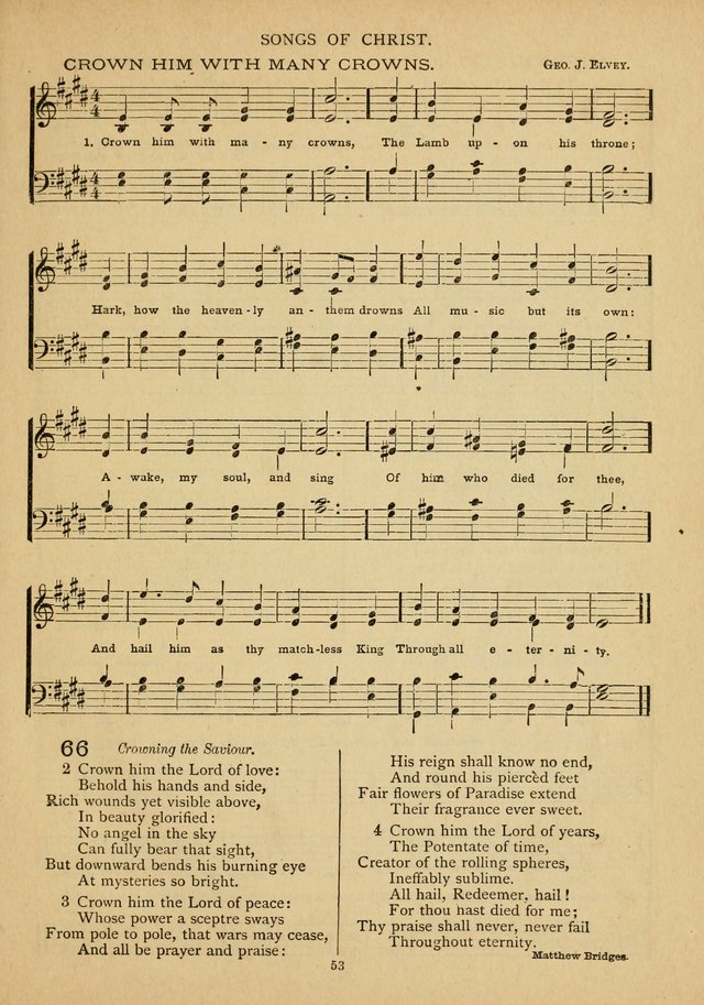 The Epworth Hymnal: containing standard hymns of the Church, songs for the Sunday-School, songs for social services, songs for the home circle, songs for special occasions page 58