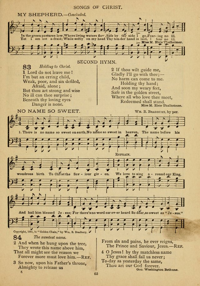 The Epworth Hymnal: containing standard hymns of the Church, songs for the Sunday-School, songs for social services, songs for the home circle, songs for special occasions page 70