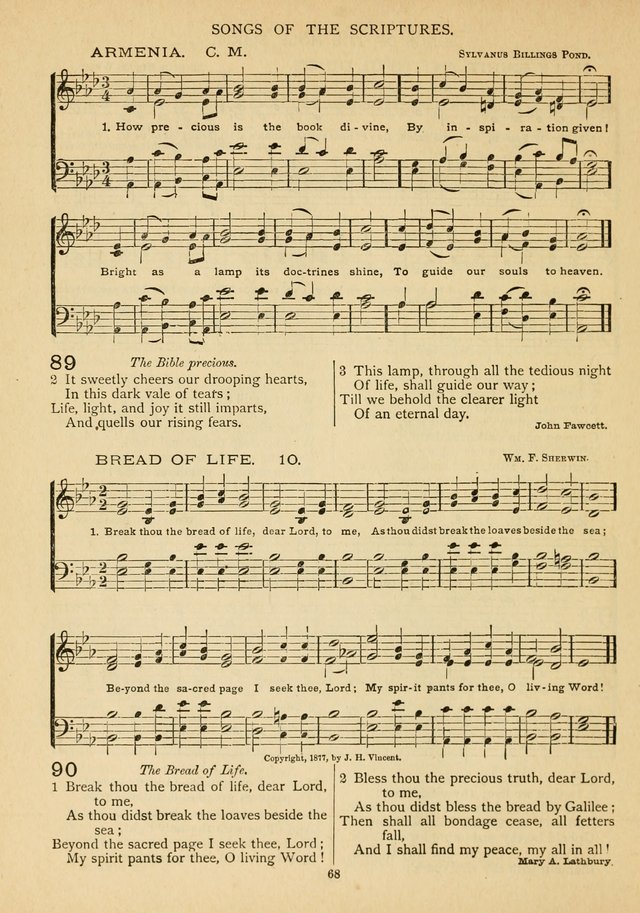 The Epworth Hymnal: containing standard hymns of the Church, songs for the Sunday-School, songs for social services, songs for the home circle, songs for special occasions page 73