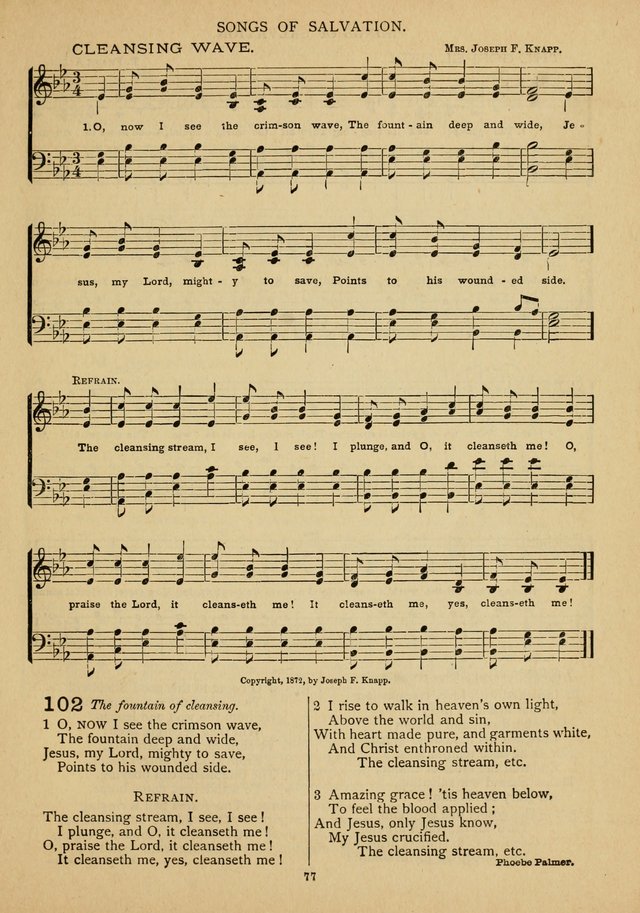 The Epworth Hymnal: containing standard hymns of the Church, songs for the Sunday-School, songs for social services, songs for the home circle, songs for special occasions page 82