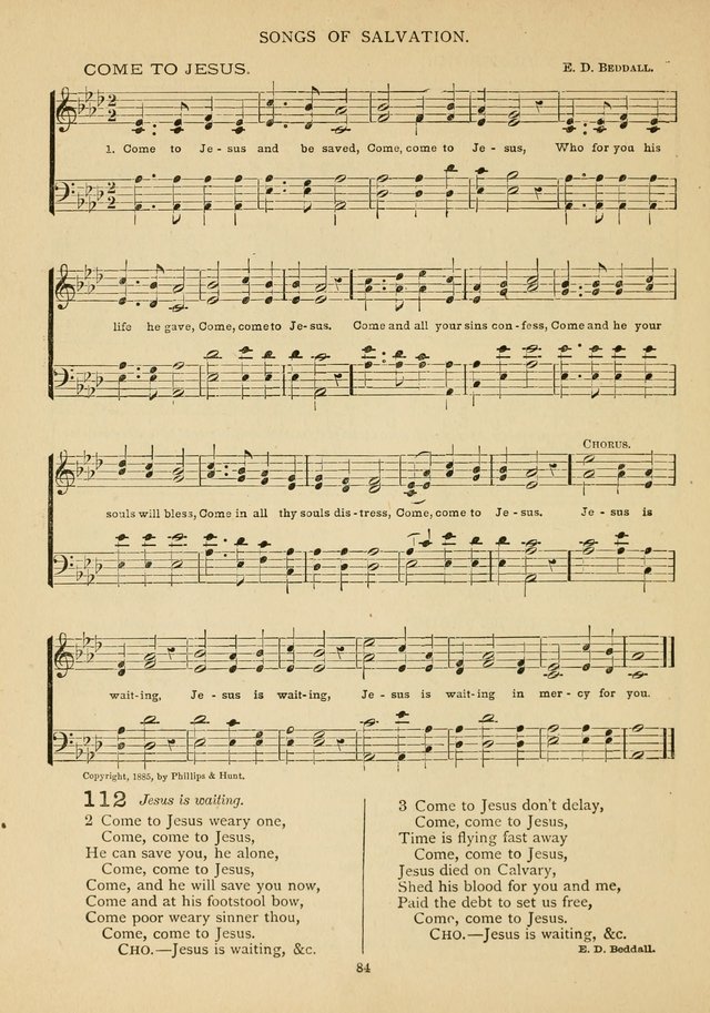 The Epworth Hymnal: containing standard hymns of the Church, songs for the Sunday-School, songs for social services, songs for the home circle, songs for special occasions page 89