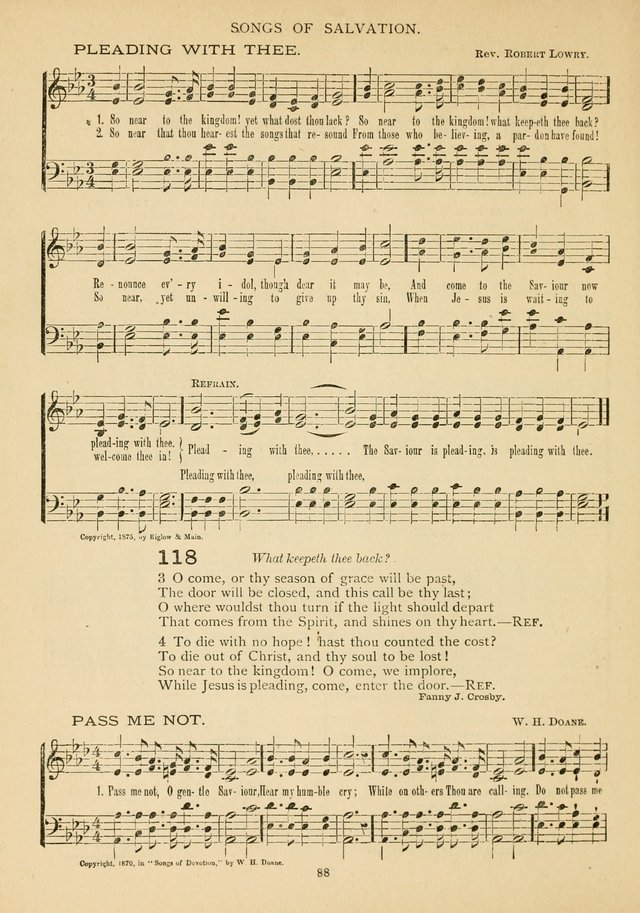 The Epworth Hymnal: containing standard hymns of the Church, songs for the Sunday-School, songs for social services, songs for the home circle, songs for special occasions page 93