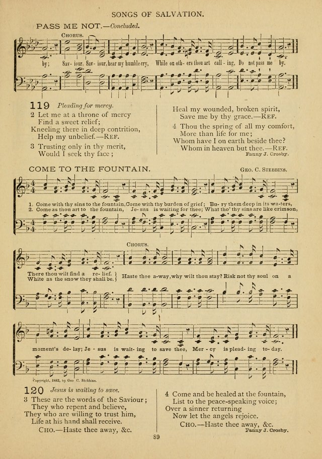 The Epworth Hymnal: containing standard hymns of the Church, songs for the Sunday-School, songs for social services, songs for the home circle, songs for special occasions page 94