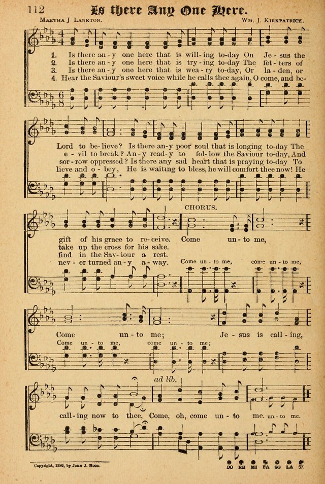 The Emory Hymnal: a collection of sacred hymns and music for use in public worship, Sunday-schools, social meetings and family worship page 110