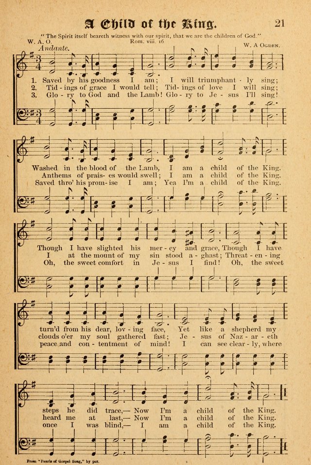 The Emory Hymnal: a collection of sacred hymns and music for use in public worship, Sunday-schools, social meetings and family worship page 21