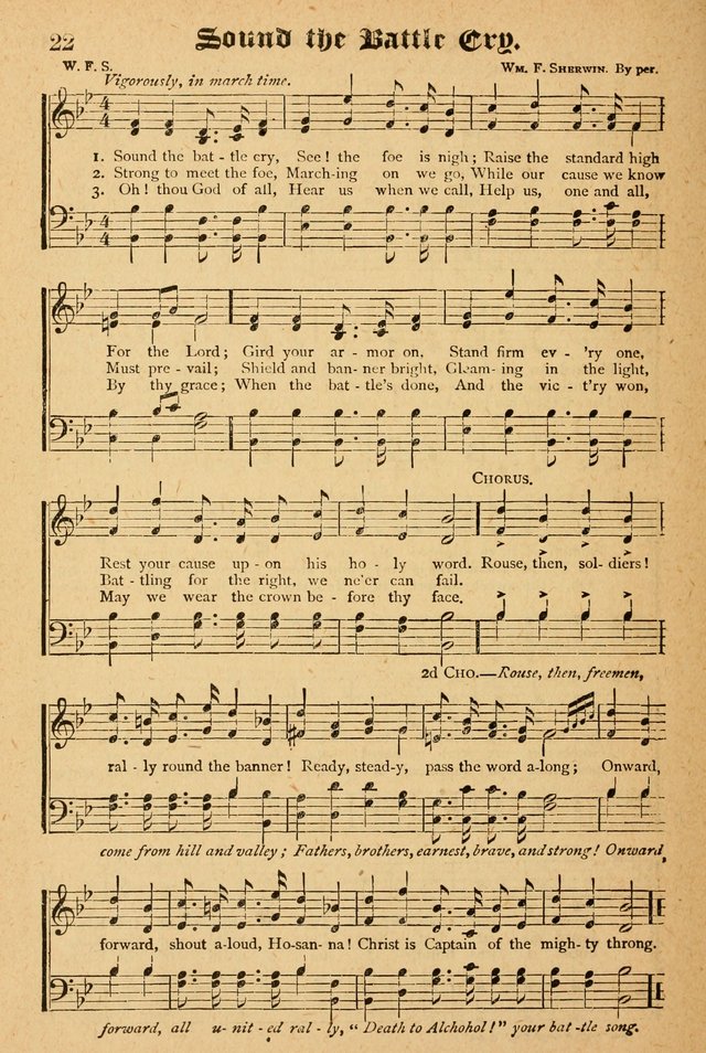 The Emory Hymnal: a collection of sacred hymns and music for use in public worship, Sunday-schools, social meetings and family worship page 22