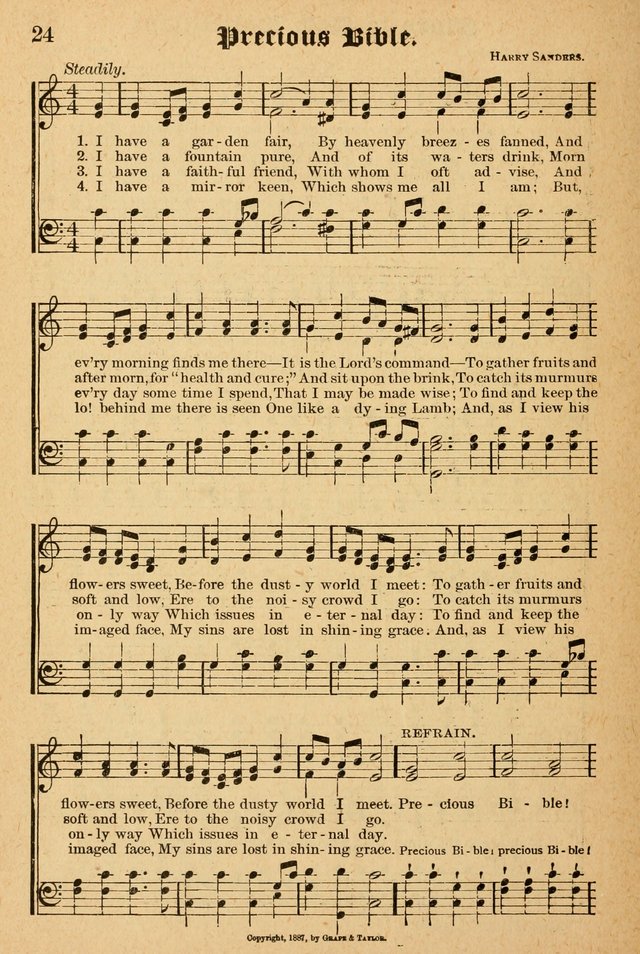 The Emory Hymnal: a collection of sacred hymns and music for use in public worship, Sunday-schools, social meetings and family worship page 24