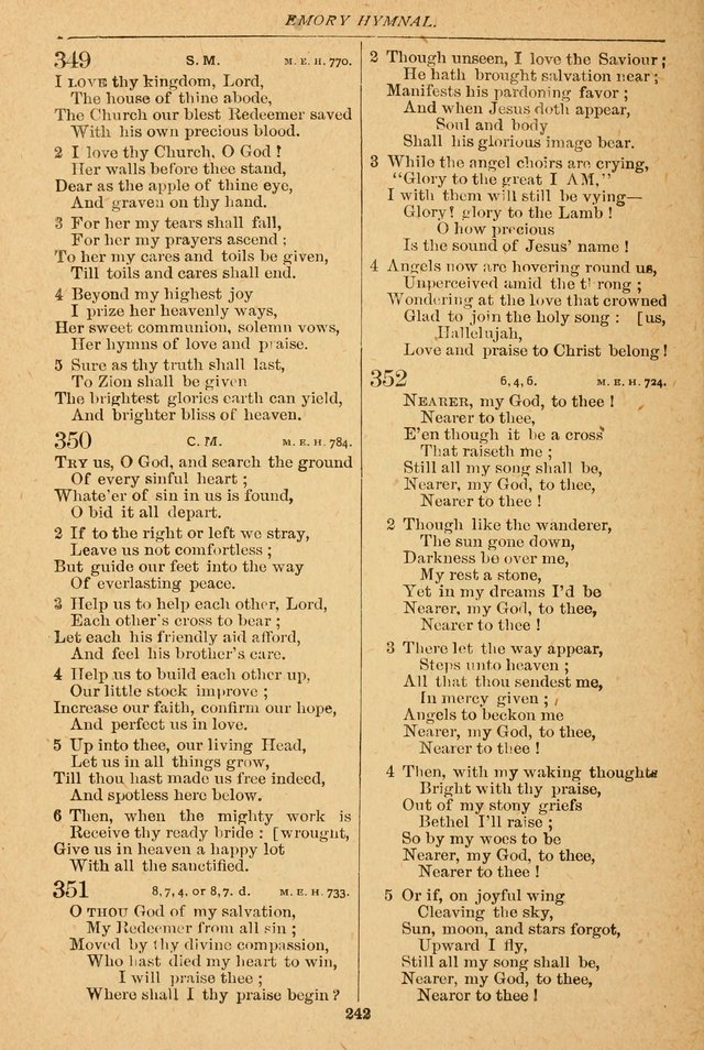 The Emory Hymnal: a collection of sacred hymns and music for use in public worship, Sunday-schools, social meetings and family worship page 240