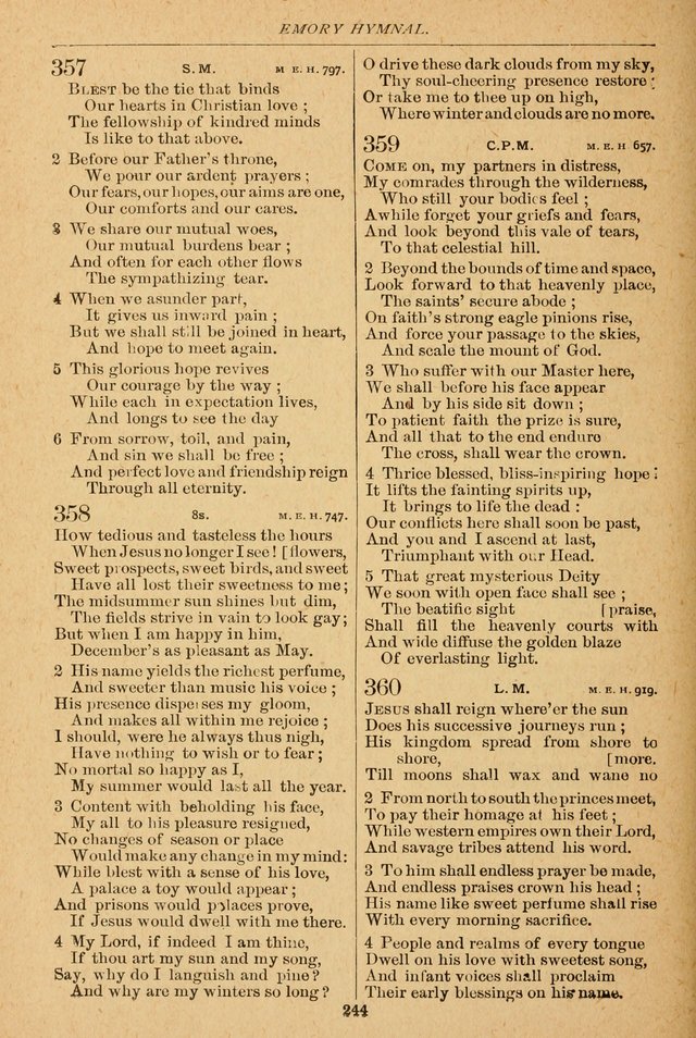 The Emory Hymnal: a collection of sacred hymns and music for use in public worship, Sunday-schools, social meetings and family worship page 242