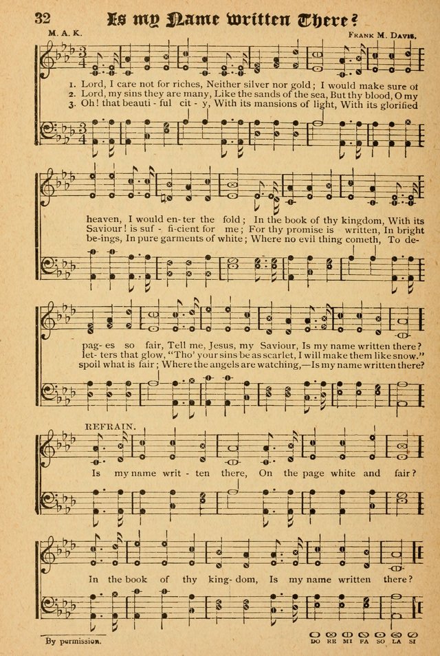 The Emory Hymnal: a collection of sacred hymns and music for use in public worship, Sunday-schools, social meetings and family worship page 32