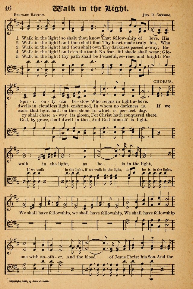 The Emory Hymnal: a collection of sacred hymns and music for use in public worship, Sunday-schools, social meetings and family worship page 46