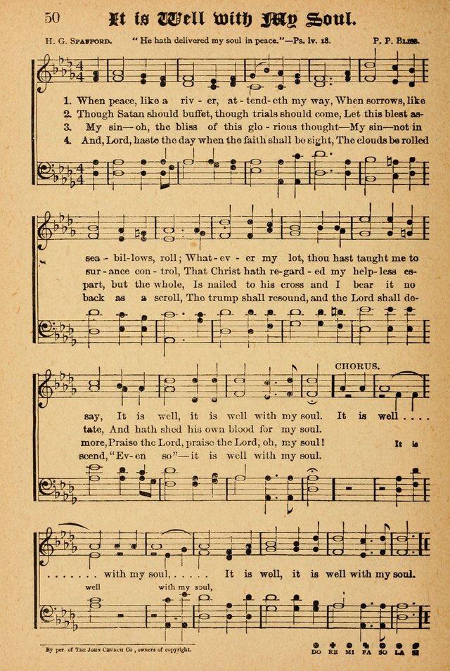 The Emory Hymnal: a collection of sacred hymns and music for use in public worship, Sunday-schools, social meetings and family worship page 50