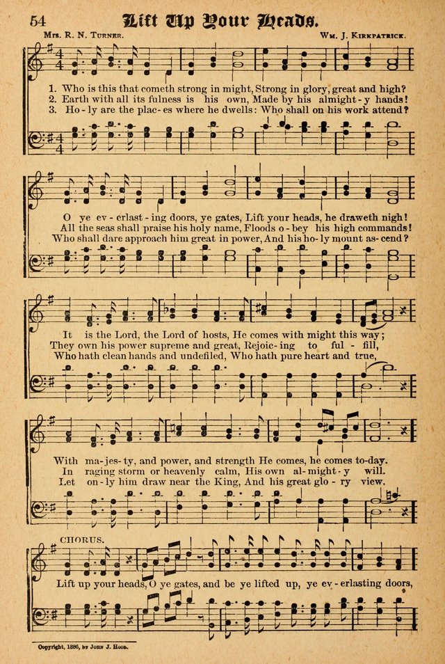 The Emory Hymnal: a collection of sacred hymns and music for use in public worship, Sunday-schools, social meetings and family worship page 54