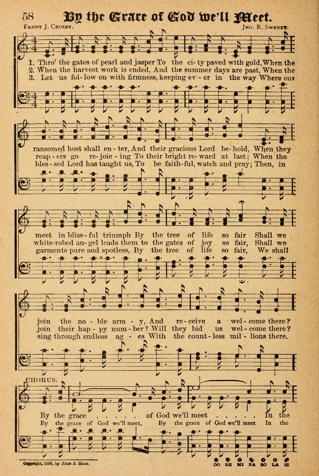 The Emory Hymnal: a collection of sacred hymns and music for use in public worship, Sunday-schools, social meetings and family worship page 58