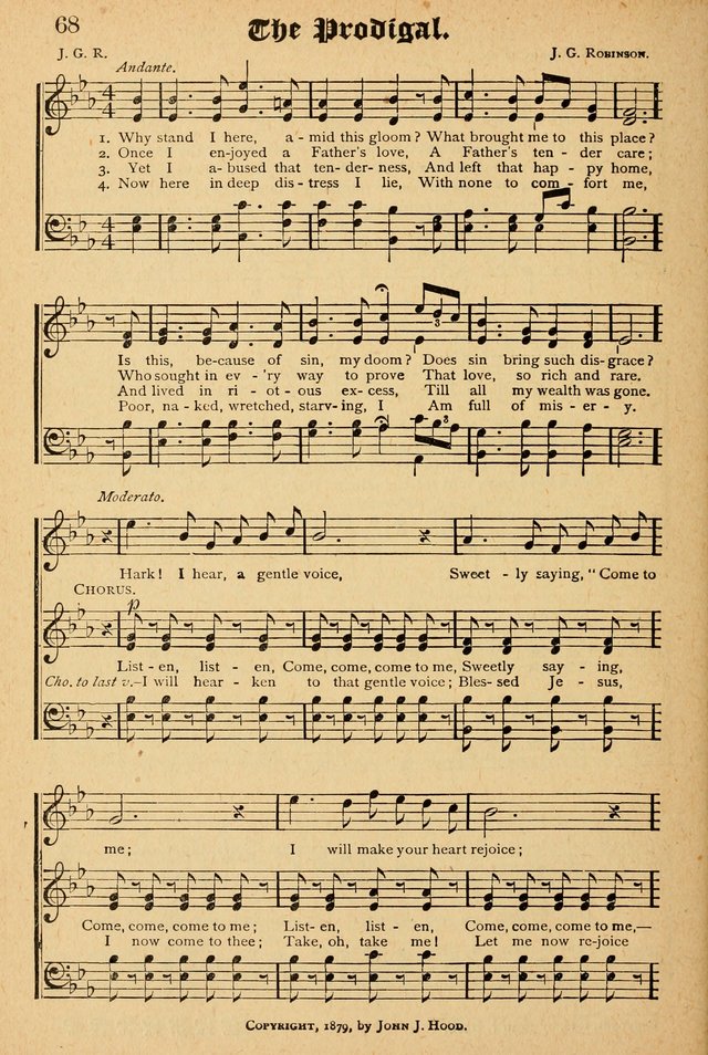 The Emory Hymnal: a collection of sacred hymns and music for use in public worship, Sunday-schools, social meetings and family worship page 68