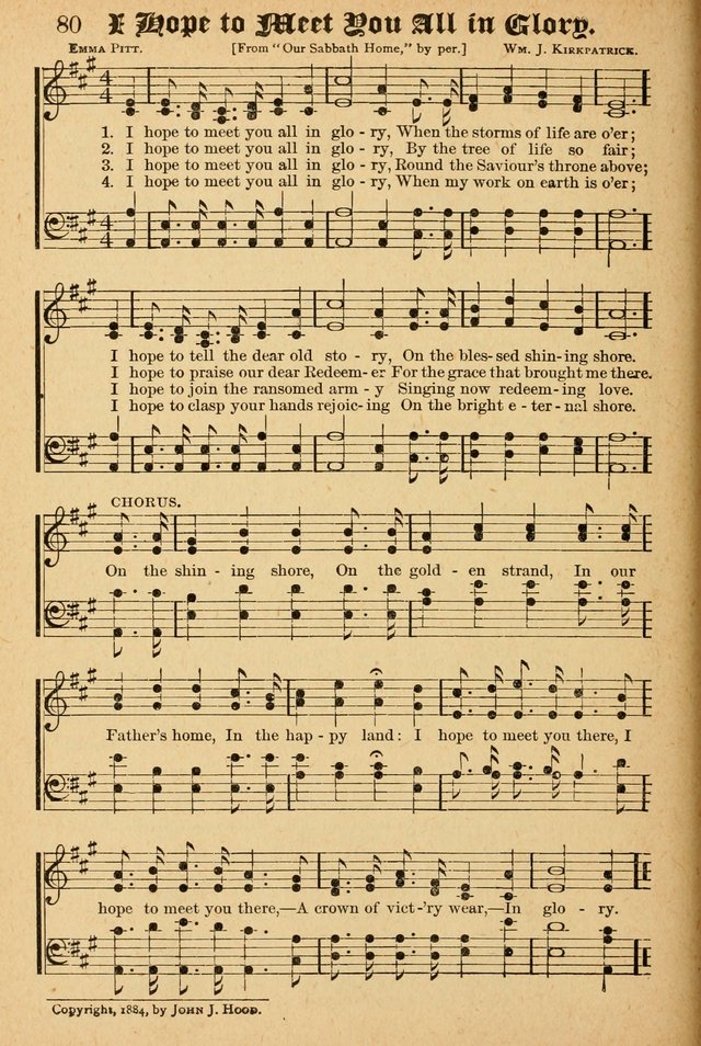 The Emory Hymnal: a collection of sacred hymns and music for use in public worship, Sunday-schools, social meetings and family worship page 80