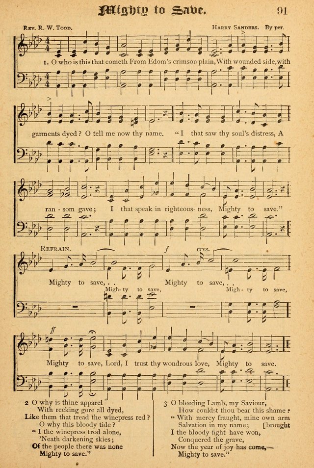 The Emory Hymnal: a collection of sacred hymns and music for use in public worship, Sunday-schools, social meetings and family worship page 91