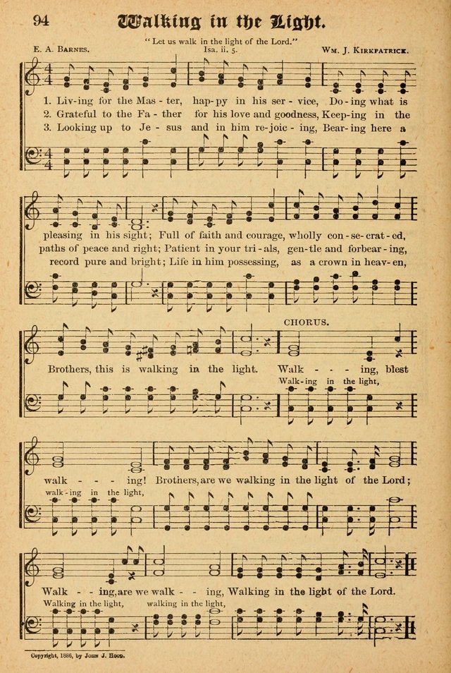 The Emory Hymnal: a collection of sacred hymns and music for use in public worship, Sunday-schools, social meetings and family worship page 94
