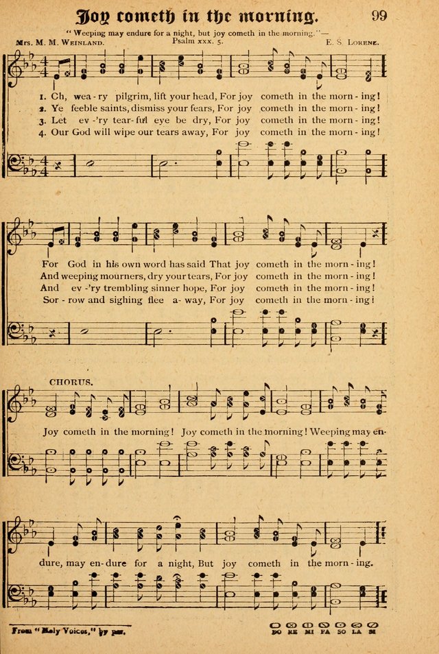 The Emory Hymnal: a collection of sacred hymns and music for use in public worship, Sunday-schools, social meetings and family worship page 99