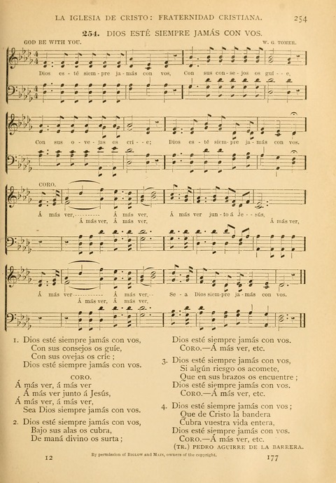 El Himnario Evangelico : Para el Uso de Todas Las Iglesias page 174