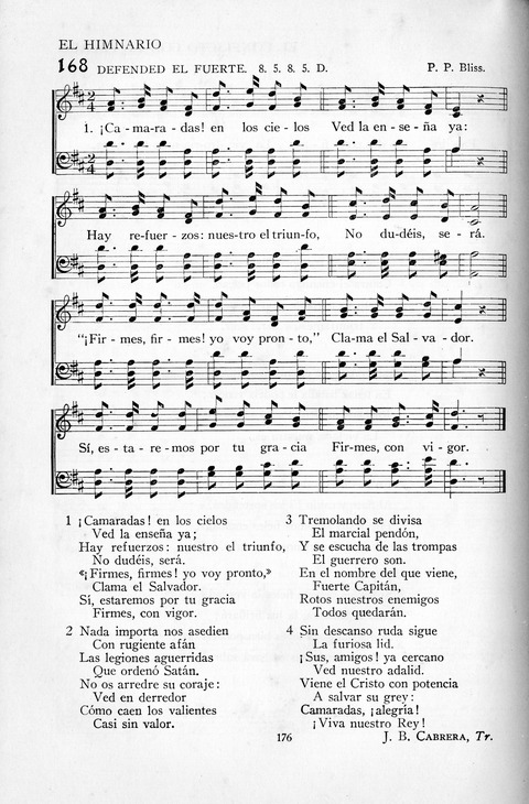 El Himnario para el uso de las Iglesias Evangelicas de Habla Espanola en Todo el Mundo page 176