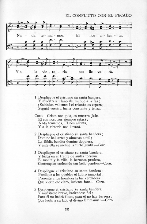 El Himnario para el uso de las Iglesias Evangelicas de Habla Espanola en Todo el Mundo page 183