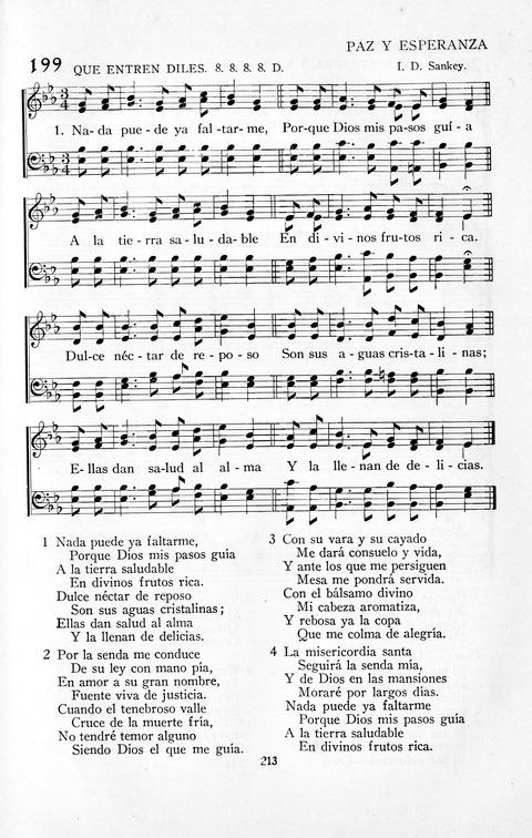 El Himnario para el uso de las Iglesias Evangelicas de Habla Espanola en Todo el Mundo page 213