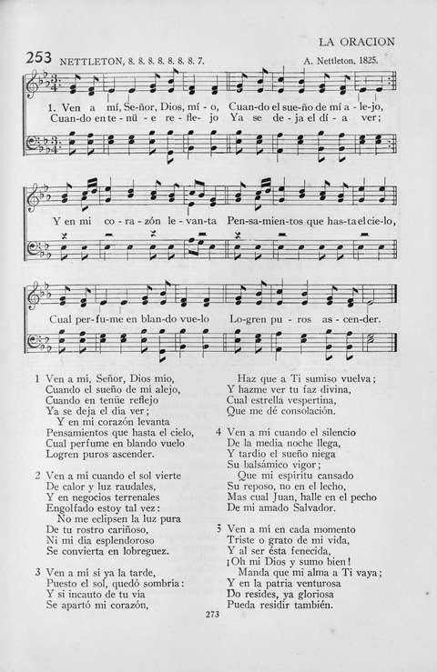 El Himnario para el uso de las Iglesias Evangelicas de Habla Espanola en Todo el Mundo page 273