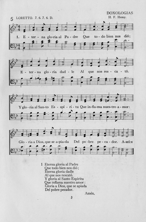 El Himnario para el uso de las Iglesias Evangelicas de Habla Espanola en Todo el Mundo page 3