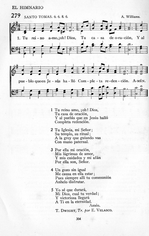 El Himnario para el uso de las Iglesias Evangelicas de Habla Espanola en Todo el Mundo page 304