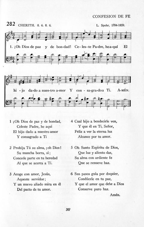 El Himnario para el uso de las Iglesias Evangelicas de Habla Espanola en Todo el Mundo page 307