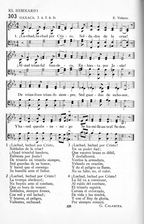 El Himnario para el uso de las Iglesias Evangelicas de Habla Espanola en Todo el Mundo page 328
