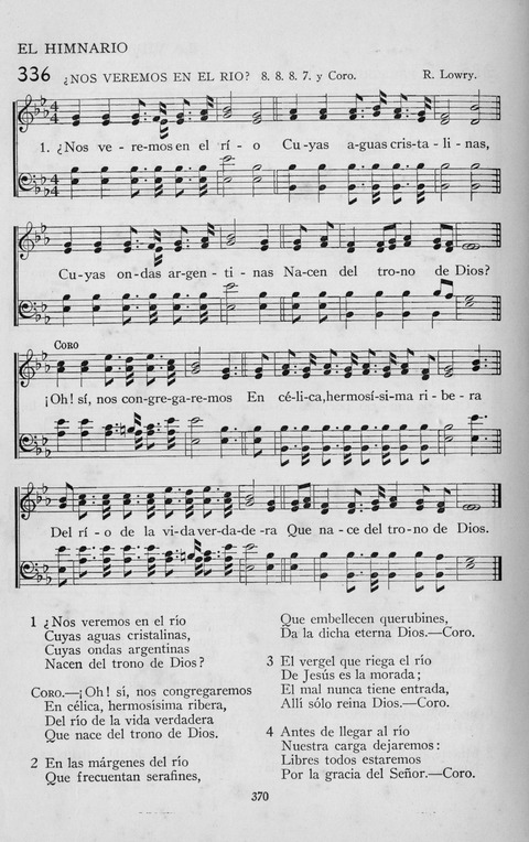 El Himnario para el uso de las Iglesias Evangelicas de Habla Espanola en Todo el Mundo page 370
