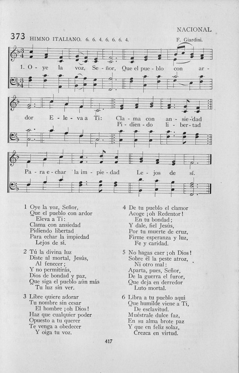 El Himnario para el uso de las Iglesias Evangelicas de Habla Espanola en Todo el Mundo page 418