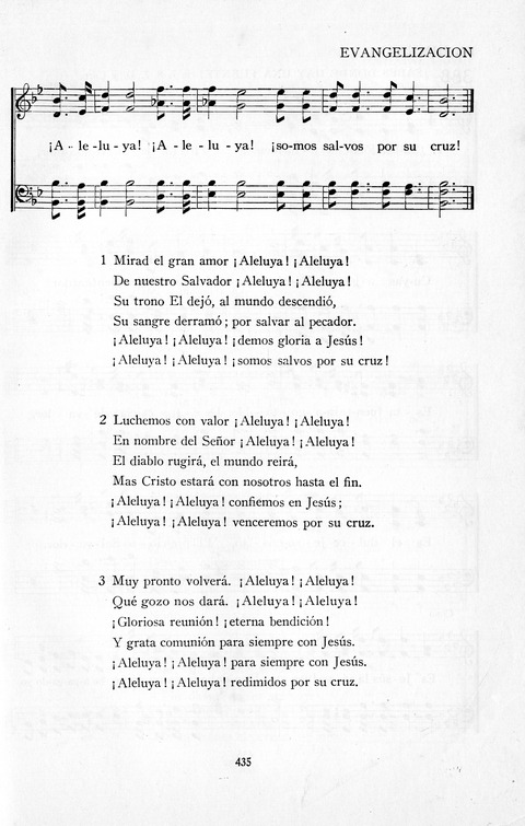 El Himnario para el uso de las Iglesias Evangelicas de Habla Espanola en Todo el Mundo page 436