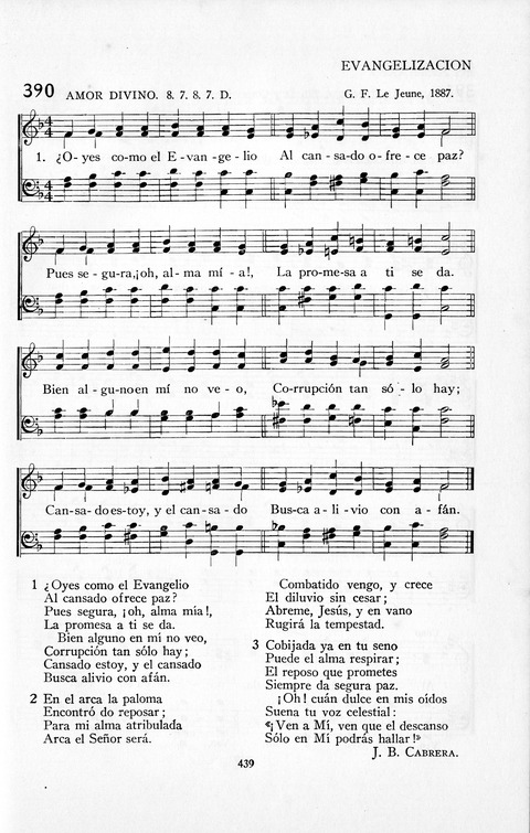 El Himnario para el uso de las Iglesias Evangelicas de Habla Espanola en Todo el Mundo page 440