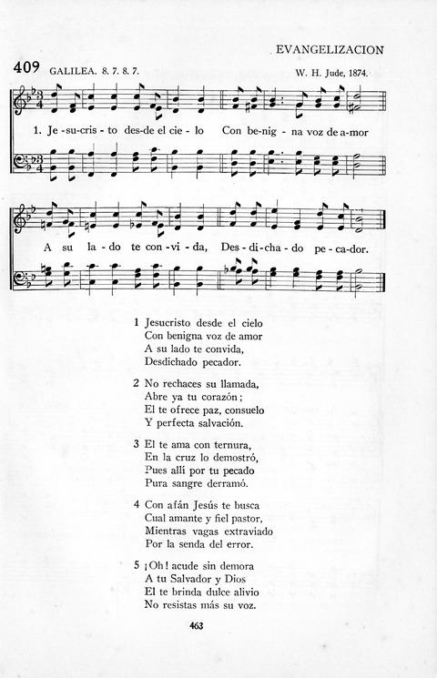 El Himnario para el uso de las Iglesias Evangelicas de Habla Espanola en Todo el Mundo page 464