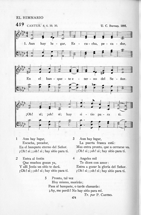 El Himnario para el uso de las Iglesias Evangelicas de Habla Espanola en Todo el Mundo page 475