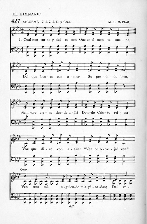 El Himnario para el uso de las Iglesias Evangelicas de Habla Espanola en Todo el Mundo page 483