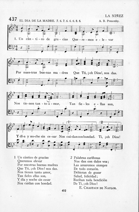 El Himnario para el uso de las Iglesias Evangelicas de Habla Espanola en Todo el Mundo page 494