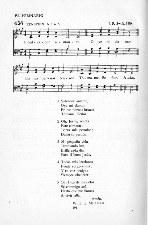 El Himnario para el uso de las Iglesias Evangelicas de Habla Espanola en Todo el Mundo page 495