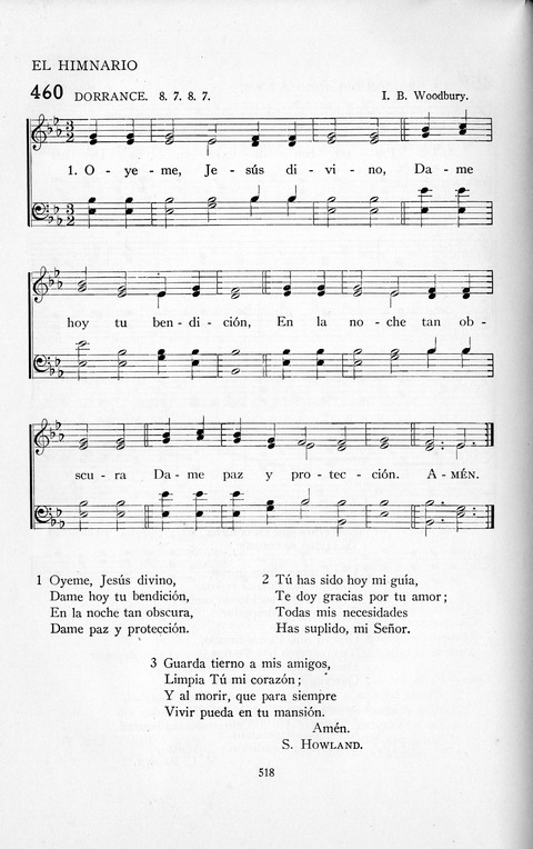 El Himnario para el uso de las Iglesias Evangelicas de Habla Espanola en Todo el Mundo page 519