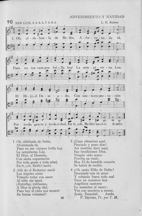 El Himnario para el uso de las Iglesias Evangelicas de Habla Espanola en Todo el Mundo page 93