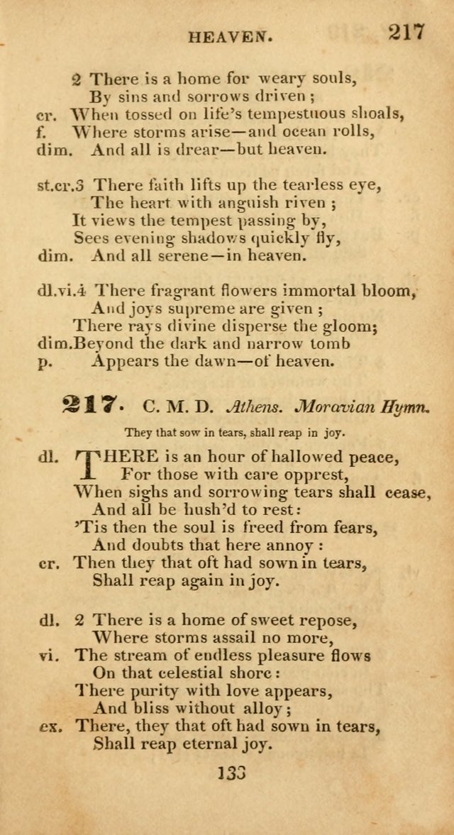 Evangelical Hymns: original and selected: designed for the use of families and private circles; for social prayer meetings, seasons of revival or oother occasions of special interest page 129