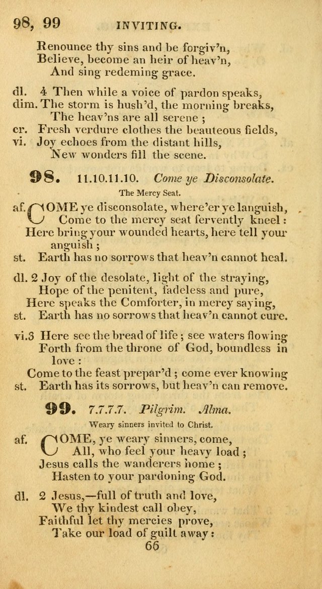 Evangelical Hymns: original and selected: designed for the use of families and private circles; for social prayer meetings, seasons of revival or oother occasions of special interest page 64